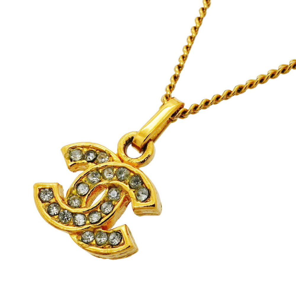 CHANEL Gold Logo Necklace